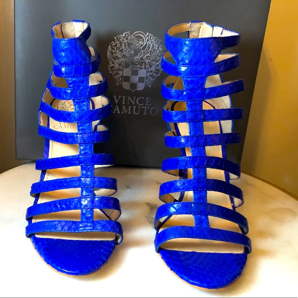 Vince Camuto blue stiletto, size 7.5